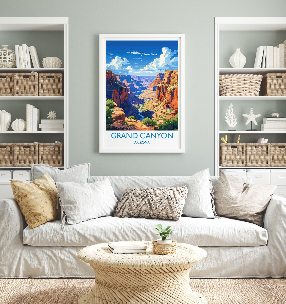 Grand Canyon Travel Poster, Arizona USA Art Print - Image 2