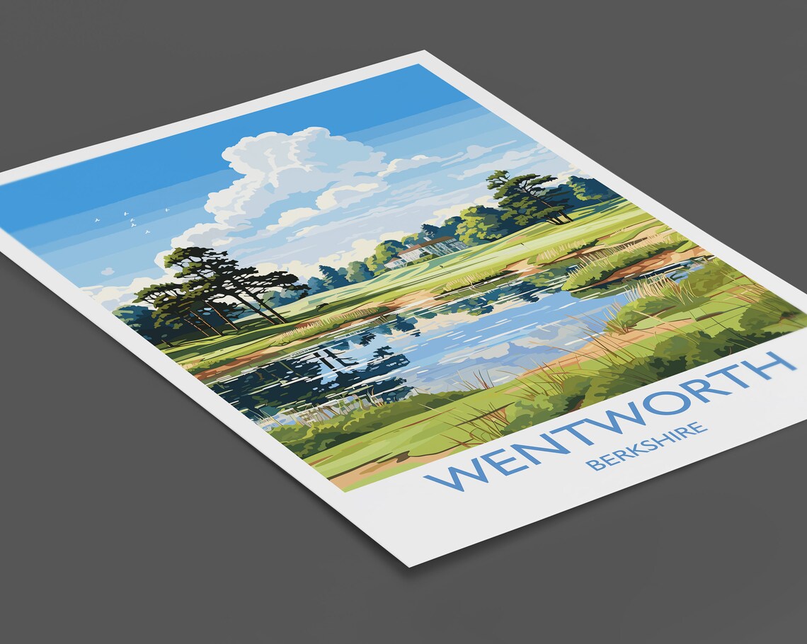 Wentworth Travel Poster, Berkshire Golf Art Print - Image 2