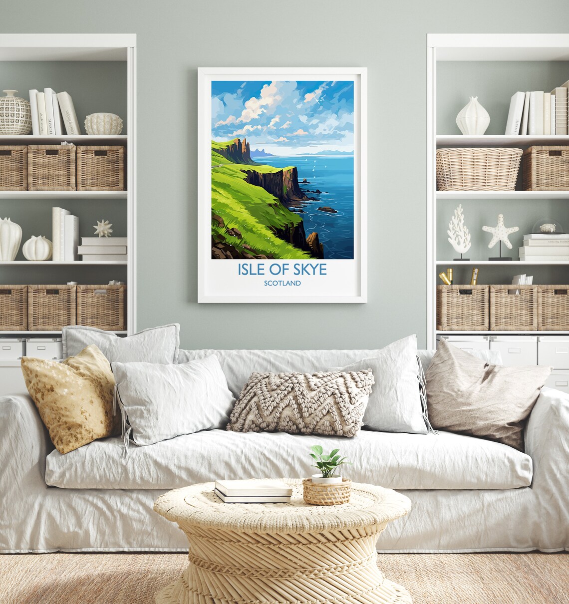 Isle of Skye Scotland Green Sea Cliffs Stunning Coast Travel Poster - Image 4