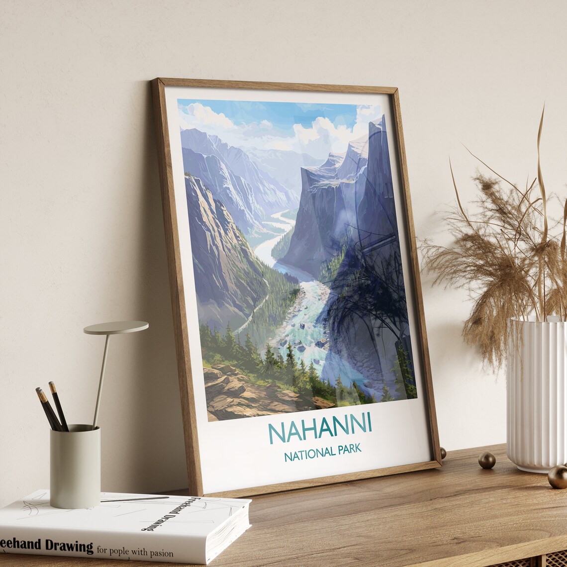 Nahanni National Park Canada River Canyon Wilderness Art Poster - Image 3