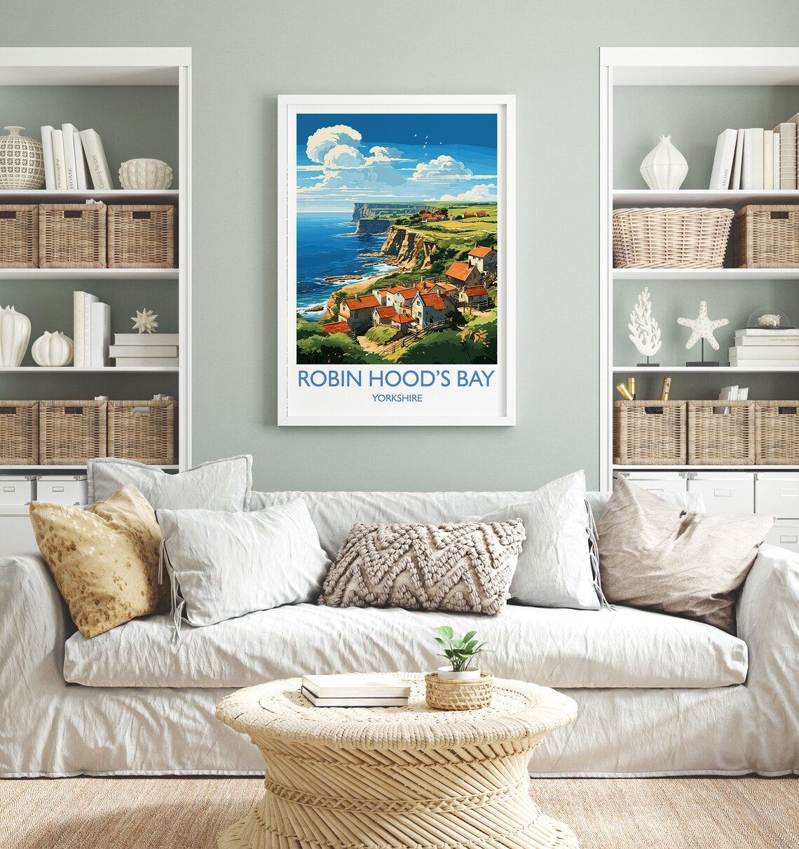 Robin Hoods Bay Travel Poster, Yorkshire Art Print - Image 4