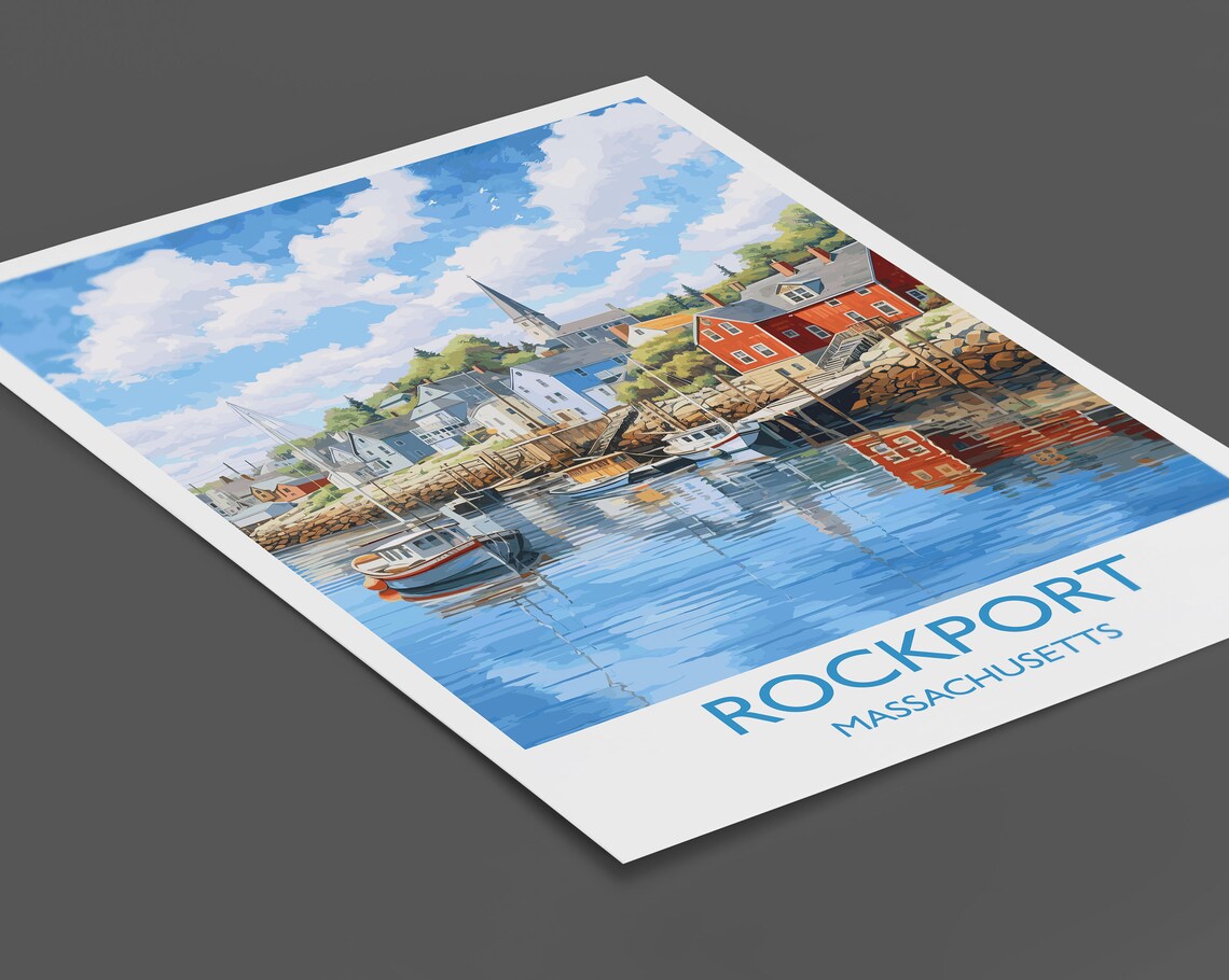 Rockport Massachusetts Travel Poster, Wall Art Print - Image 2