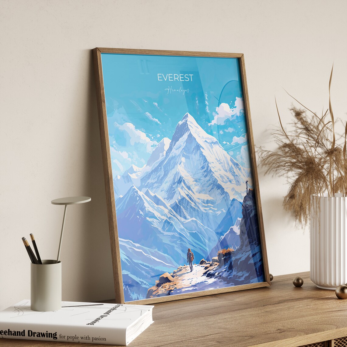 Everest Travel Poster, Himalayas Wall Art Print - Image 2
