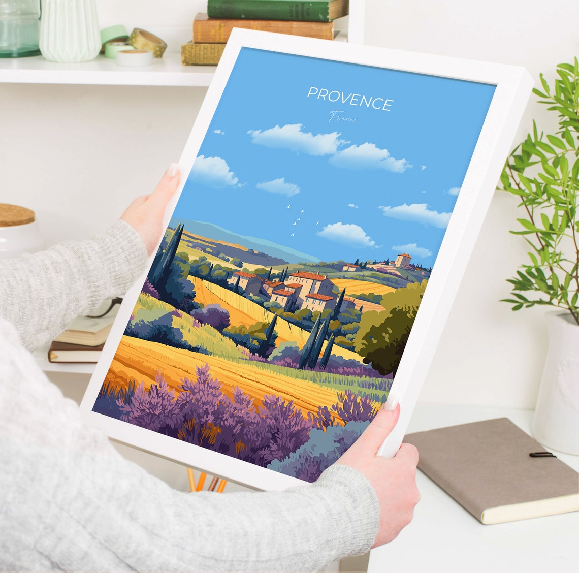 Provence Print Travel Poster Of Provence France Provence Gift France Wall Art Travel Gift - Image 5