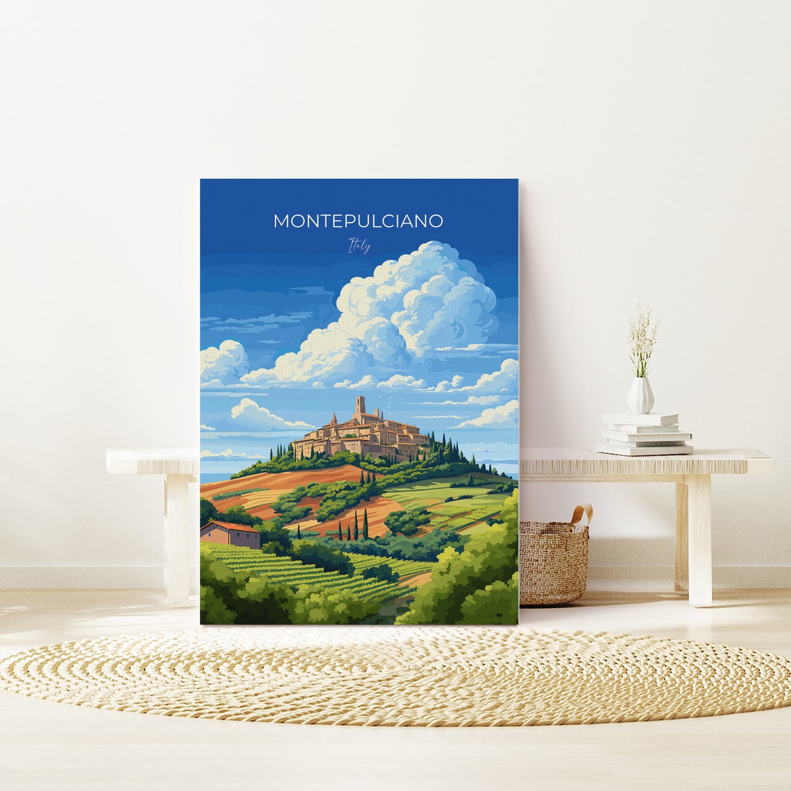 Montepulciano Travel Poster Wall Art Travel Print Of Montepulciano Montepulciano Art Lovers Gift Italy Italy Art Gift - Image 2