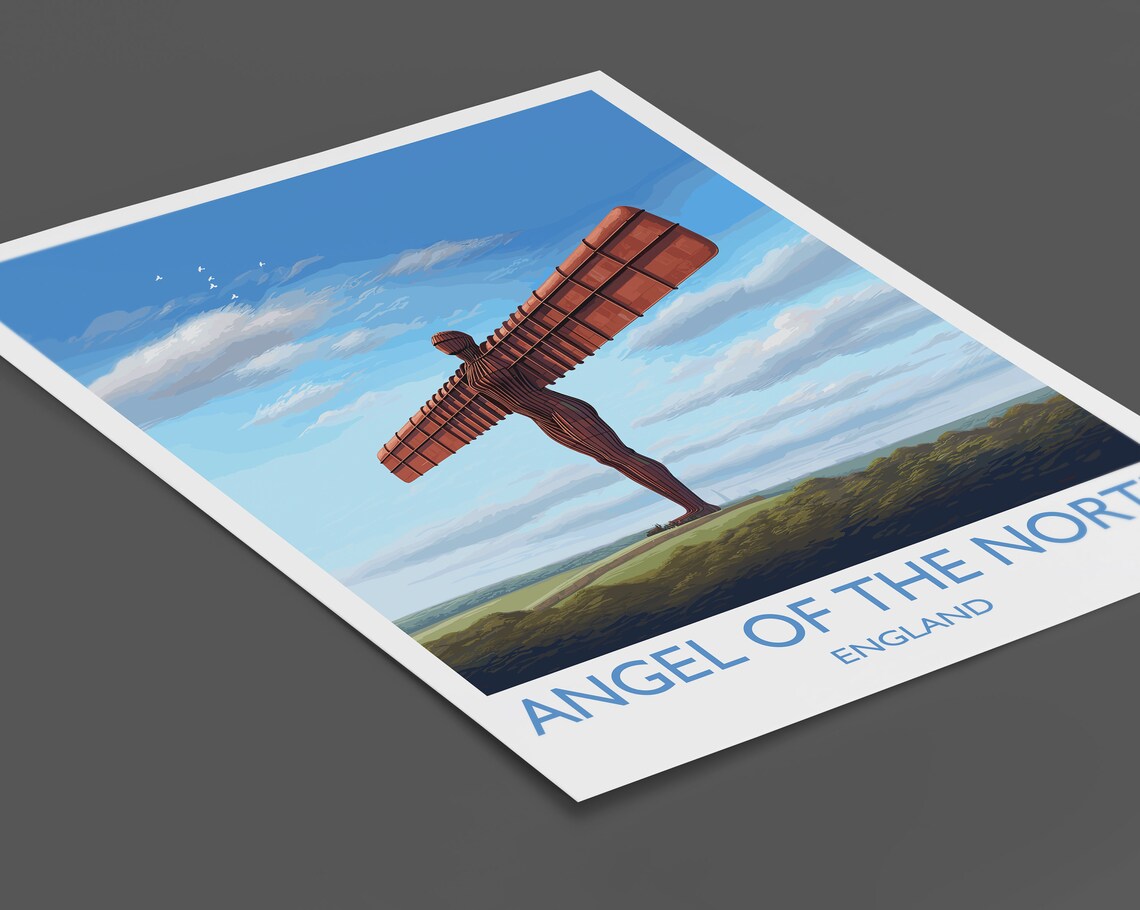 Angel Of The North Travel Poster, England Landmark - Image 2