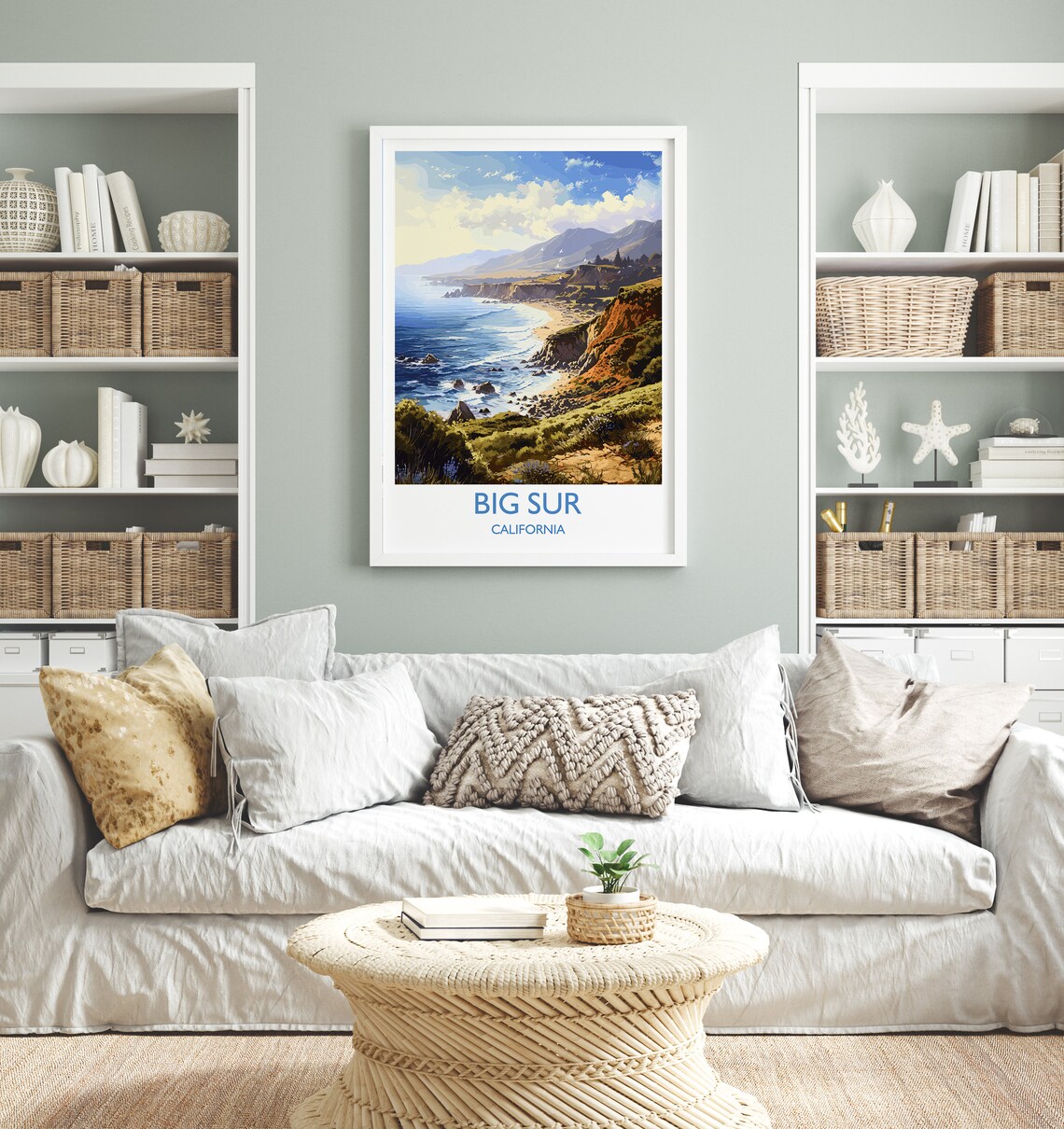 Big Sur Travel Poster, California Travel Print - Image 4