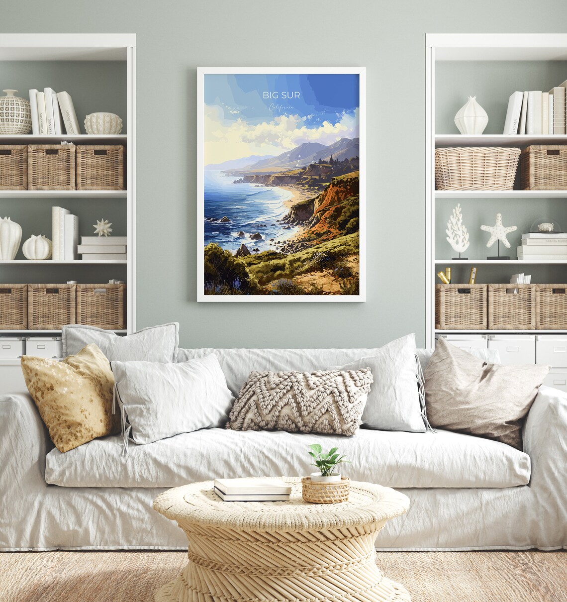 Big Sur California Rugged Coastline Ocean Cliffs Travel Poster - Image 4