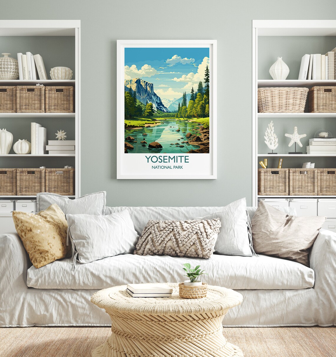 Yosemite Vintage Travel Poster, National Park Art - Image 4