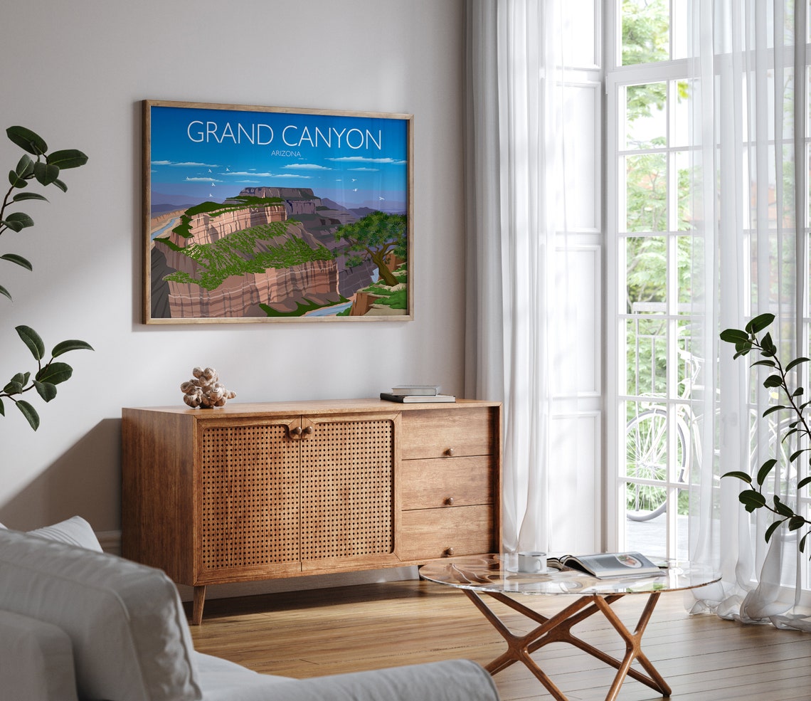 Travel Poster Of Grand Canyon Travel Print Of Grand Canyon Arizona Usa Limited Edition - Image 4