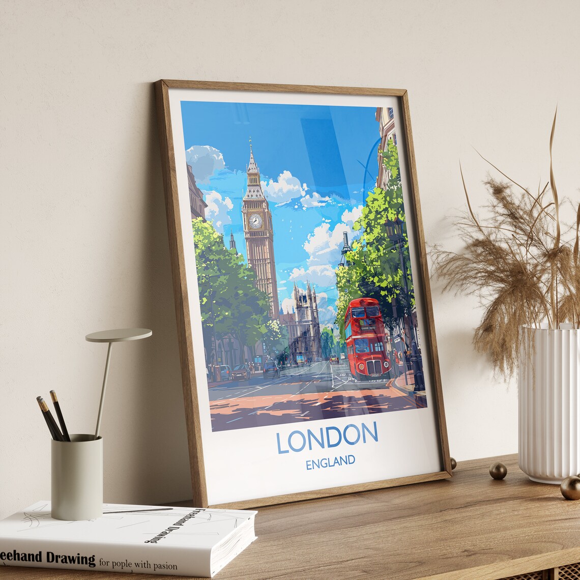 London Travel Poster, Big Ben Art for London Lovers - Image 2