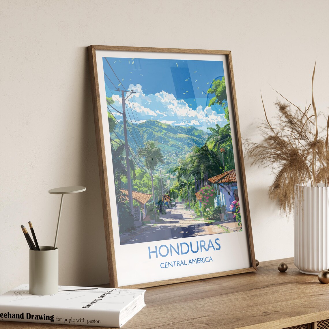 Honduras Travel Poster, Central America Art Print - Image 2