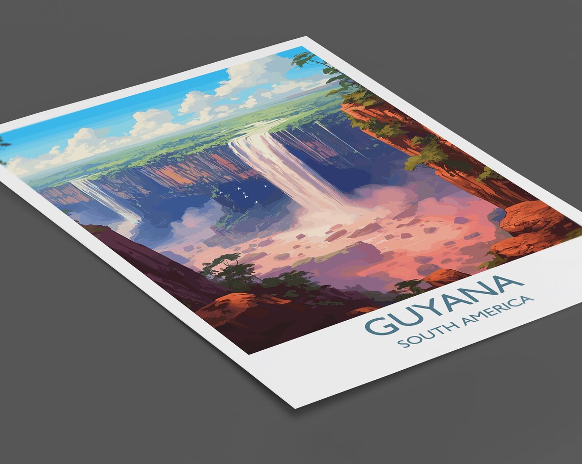 Guyana Travel Poster, South America Wall Art Print - Image 2