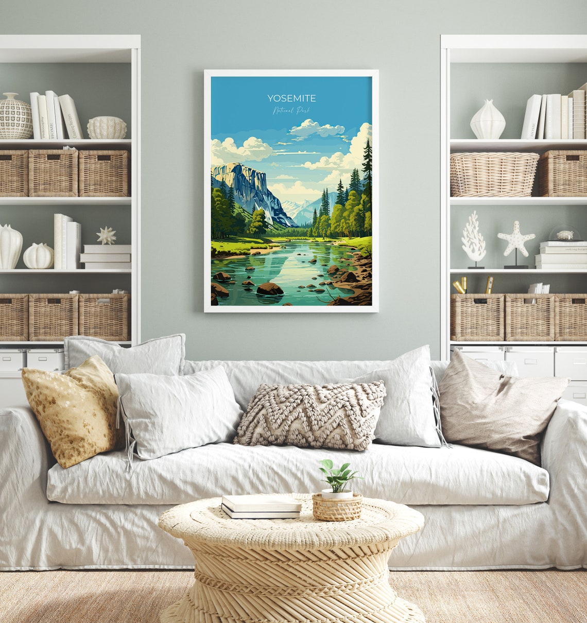 Yosemite Travel Print Wall Art Travel Poster Of Yosemite National Park Art Yosemite Gift Colorado Usa Travel Wall Art Gift - Image 4