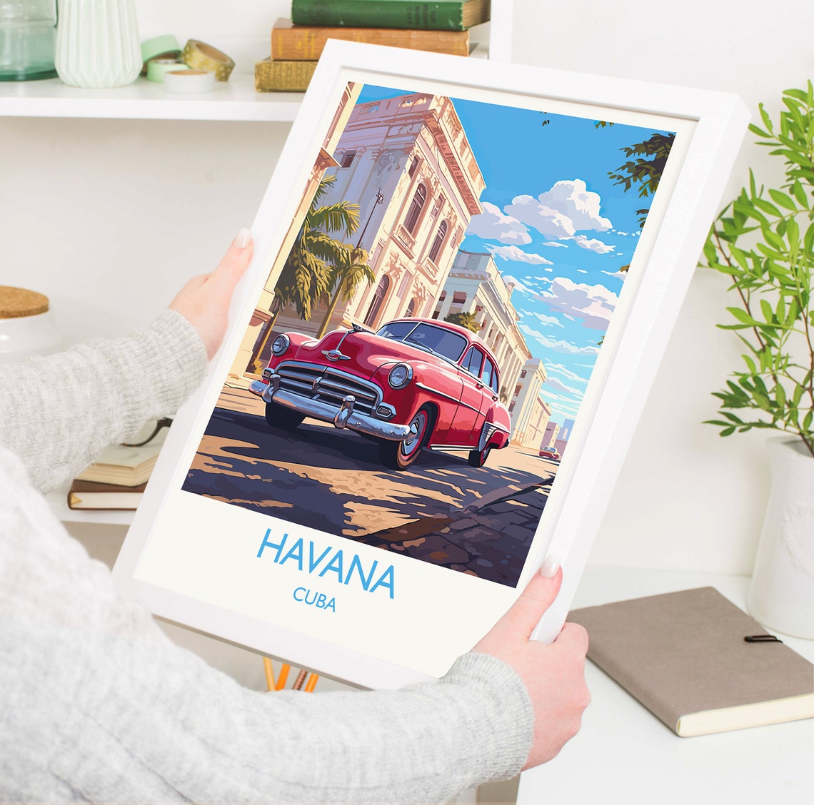 Havana Travel Print Travel Poster Of Havana Cuba Havana Art Havana Gift Wall Art Print - Image 5