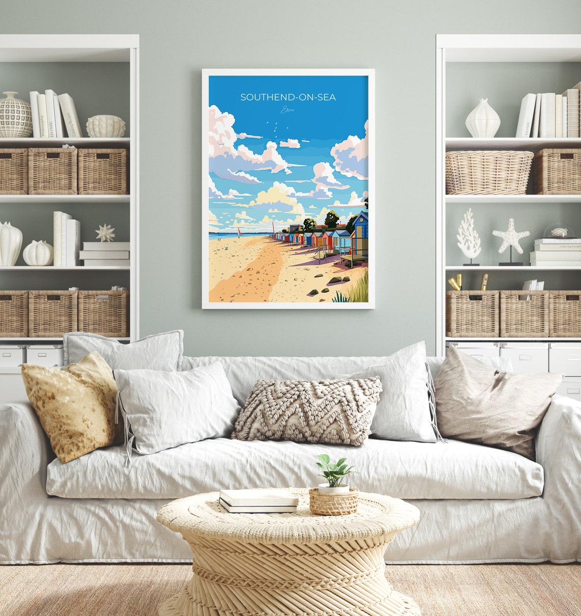 Southend On Sea Travel Print Wall Art Southend On Sea Travel Poster Essex English Coastal Art Southend Gift Wall Art Print - Image 4