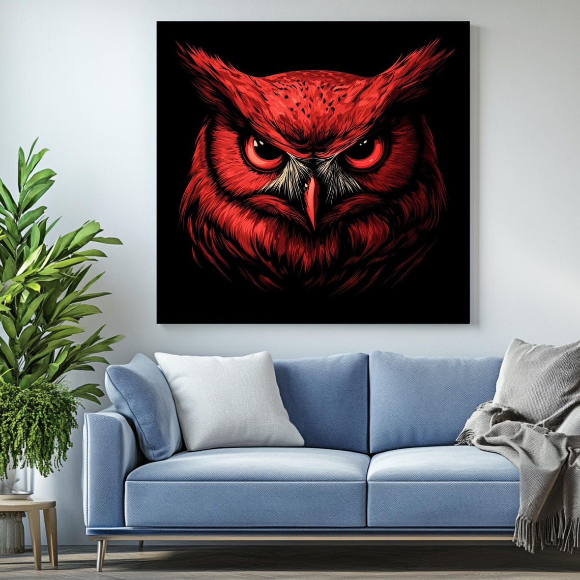 Vintage Owl Poster, Dark Academia Nature Decor - Image 2
