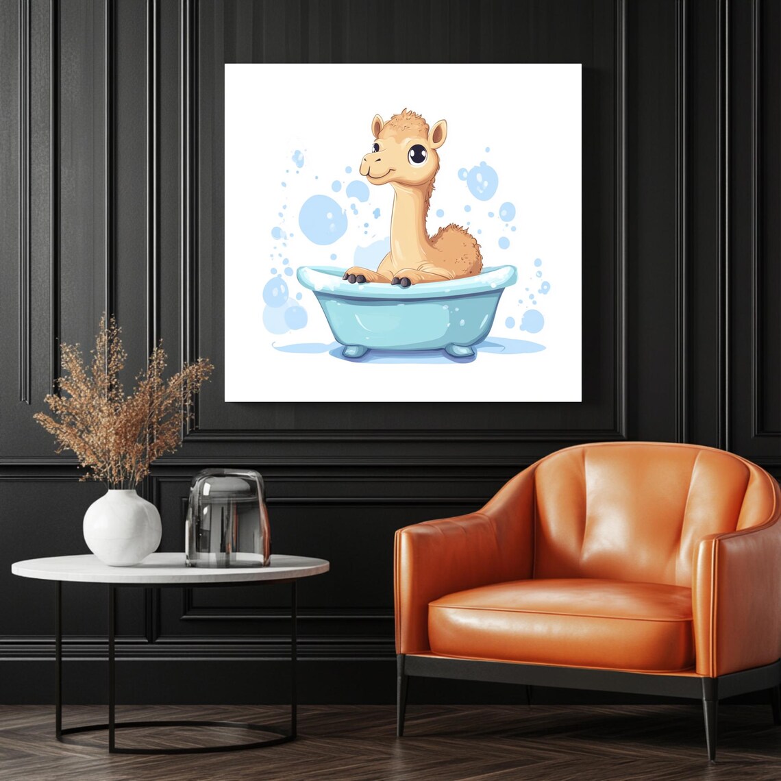 Camel Bathroom Wall Decor, Funny Animal Print - Image 3