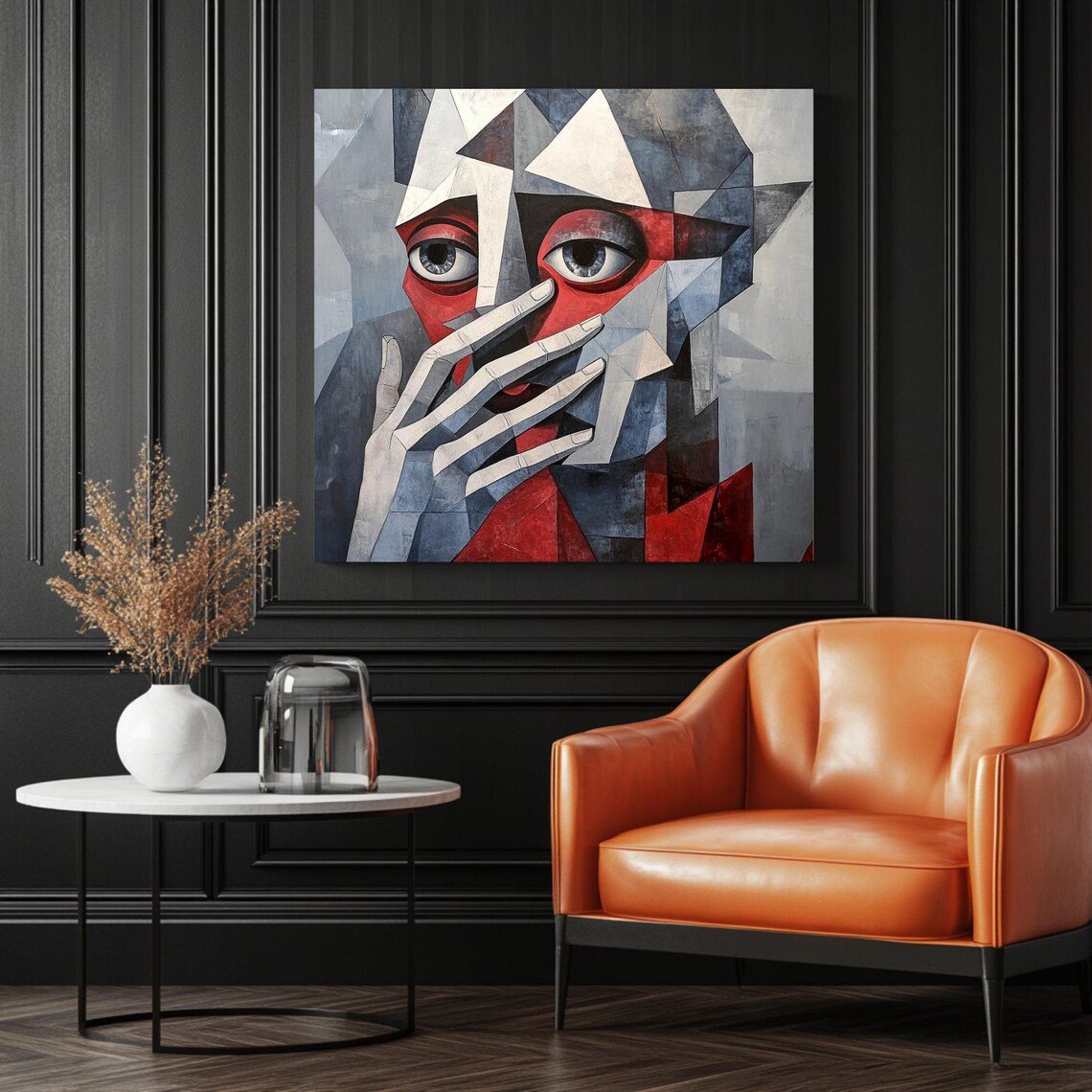Abstract Face, Contemporary Portrait Art Print - Image 3