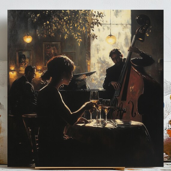 Jazz Band Art Print, Living Room Decor