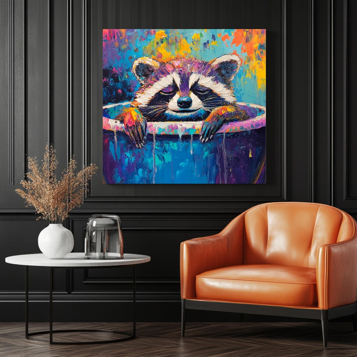 Raccoon In Bathtub Poster, Bathroom Decor - Image 3