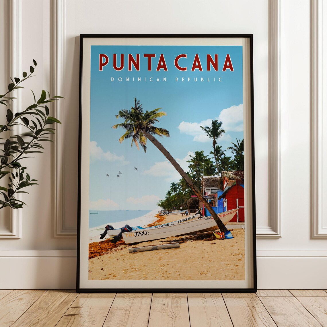 Punta Cana Travel Poster, Dominican Republic Art Print