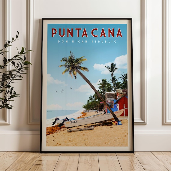 Punta Cana Travel Poster, Dominican Republic Art Print