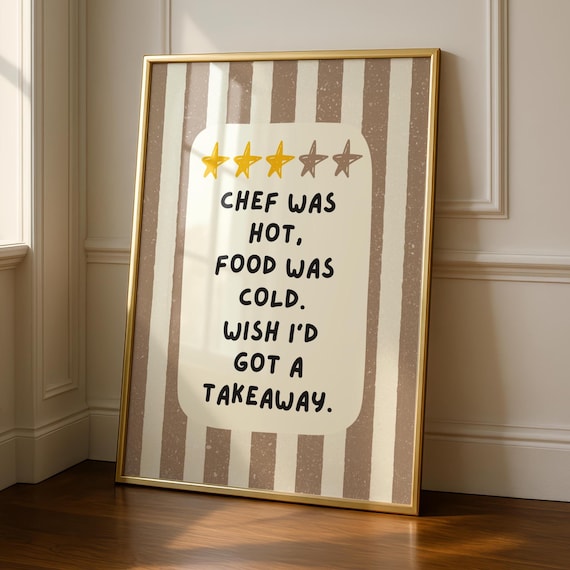 Funny Kitchen Wall Art Print Review Cooking Decor Bad Baking Prints Accessories