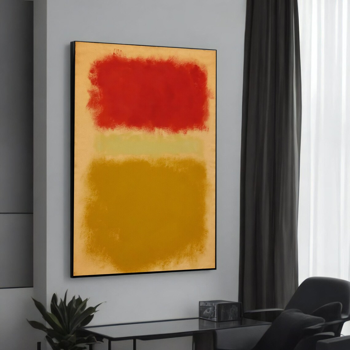 Mark Rothko Abstract Art Print, Modern Decor
