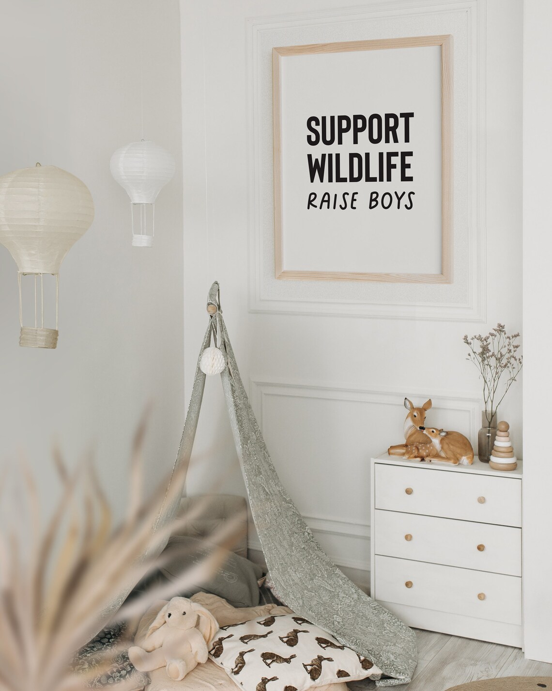Boys Playroom Wall Art Safari Nursery Decor Boy Room Decor Baby Boy Nursery Decor Playroom Sign Jungle Nursery Art Funny Kids Room Art - Image 2