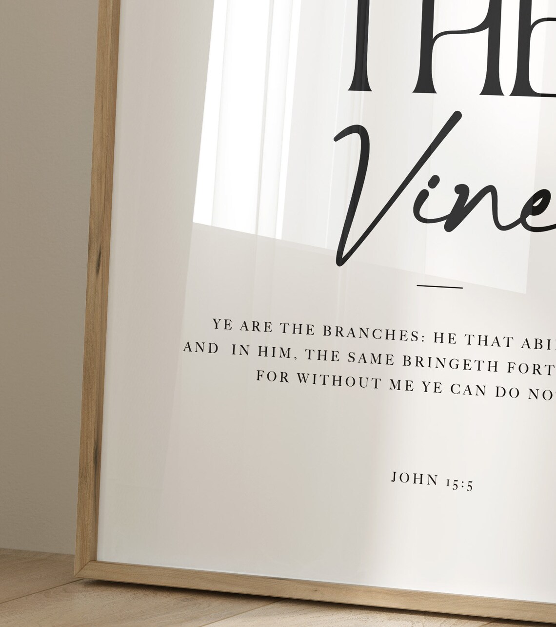 I Am The Vine, Modern Scripture Wall Art - Image 2