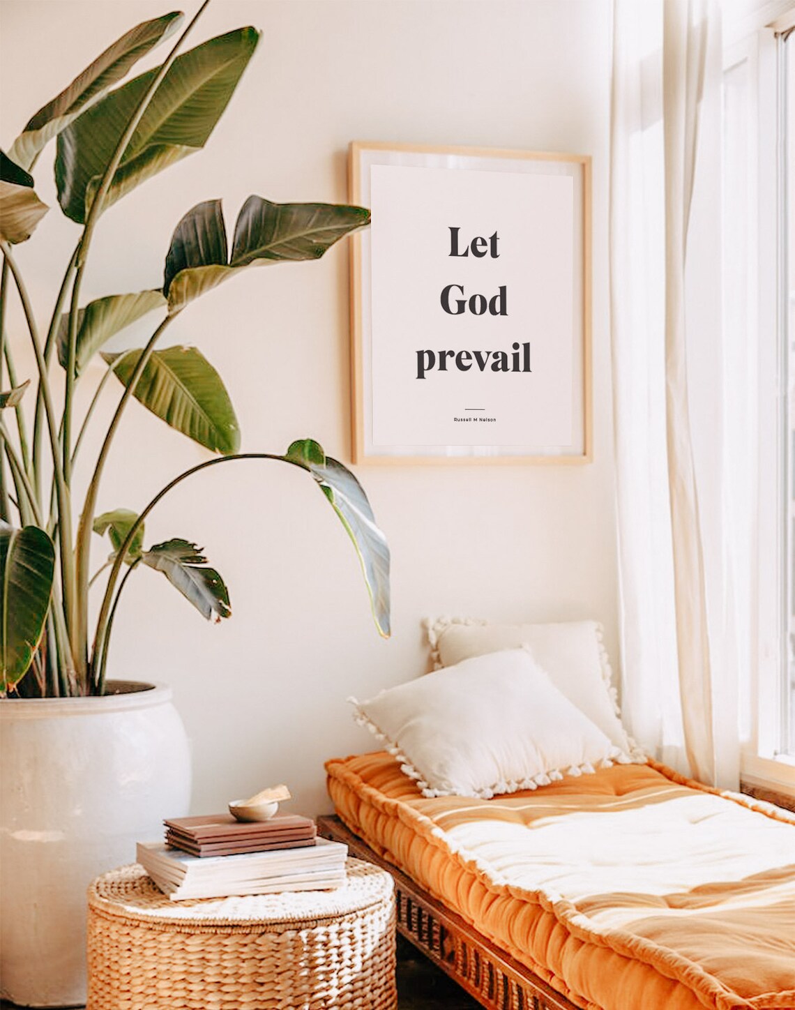 Let God Prevail LDS Quote Art Print, Mormon Art - Image 2