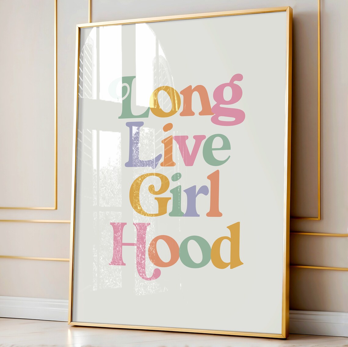 Long Live Girlhood Poster Print, Girls Nursery Decor - Image 2
