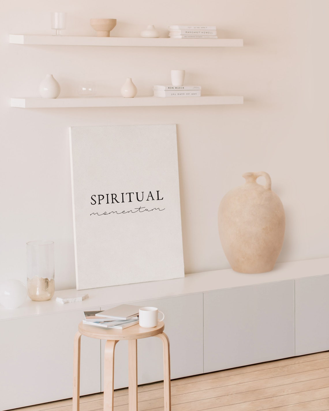 Spiritual Momentum Mixed Serif Script Minimalist Quote Poster - Image 2