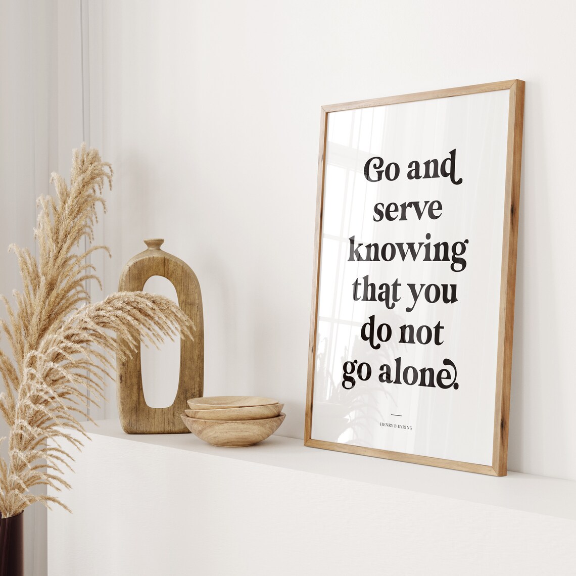 LDS Go And Serve Missionary Quote Art Print - Image 2