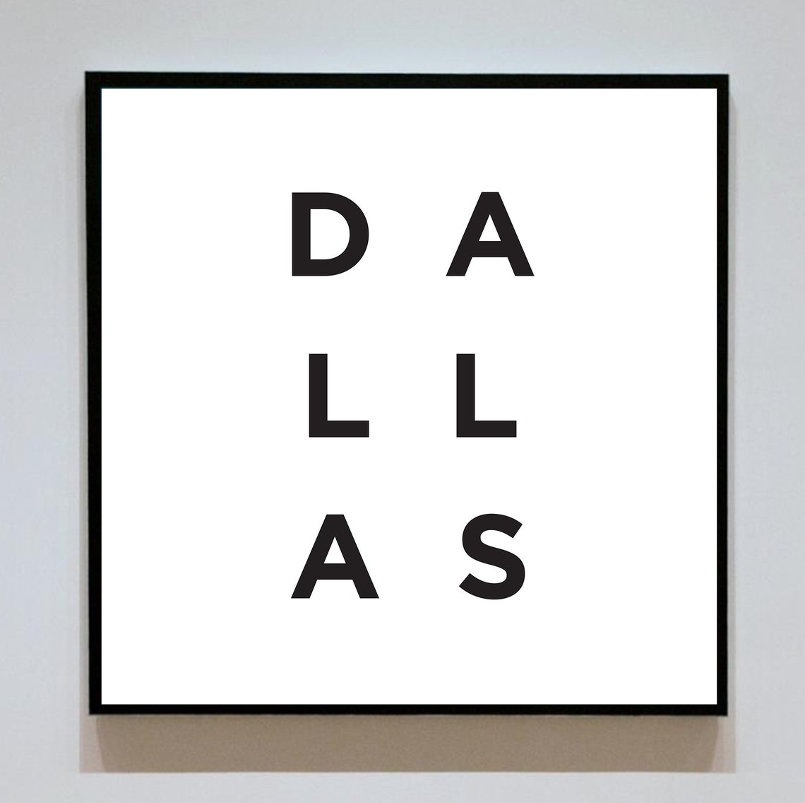 Los Angeles Spaced Bold Letter Typography City of Angels Pride Poster - Image 3
