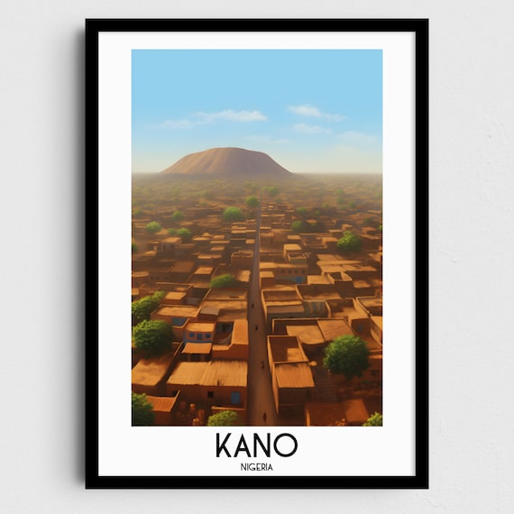 Kano Travel Wall Art Nigeria Painting Gifts Africa Home Decor Prints Posters Handmade Art Nigerian