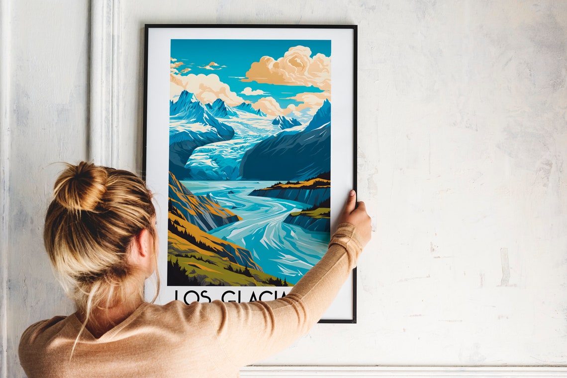 Los Glaciares National Park Argentina Glacier Peaks Scenic Poster - Image 2