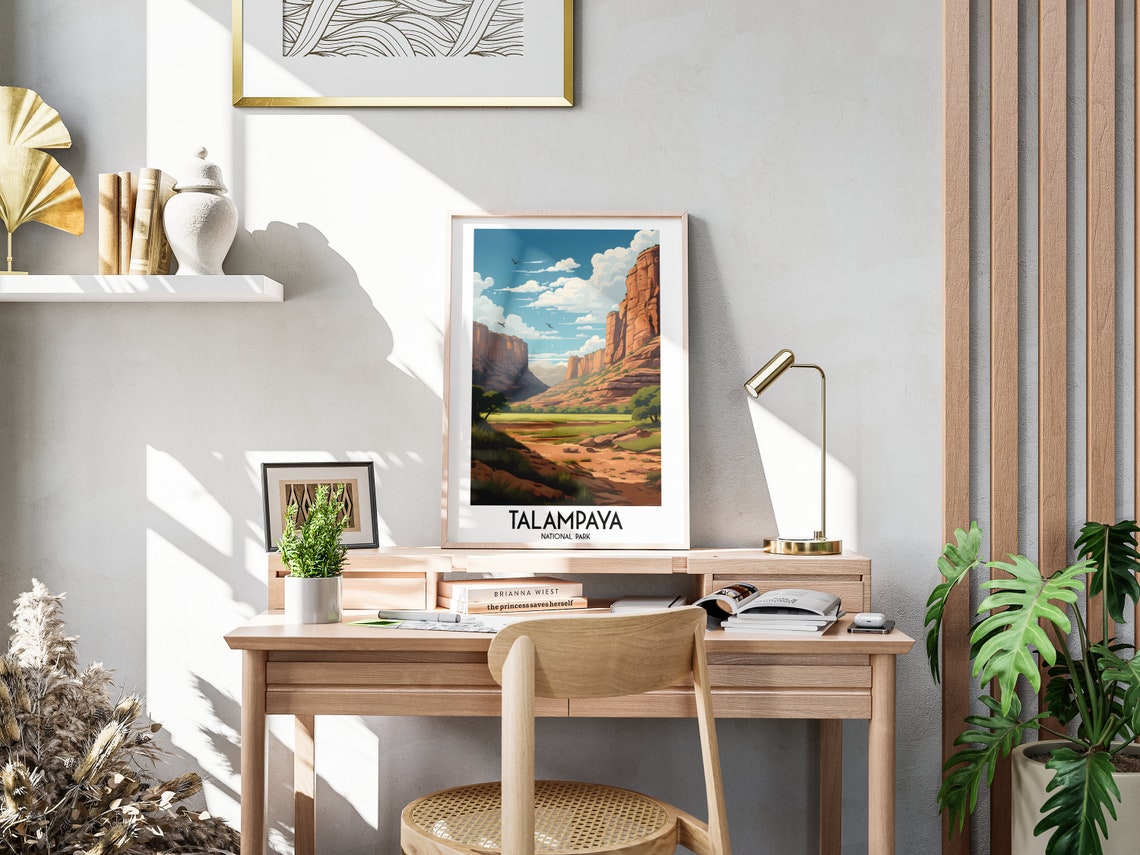 Talampaya National Park Argentina Red Rock Canyon Cliffs Poster - Image 3