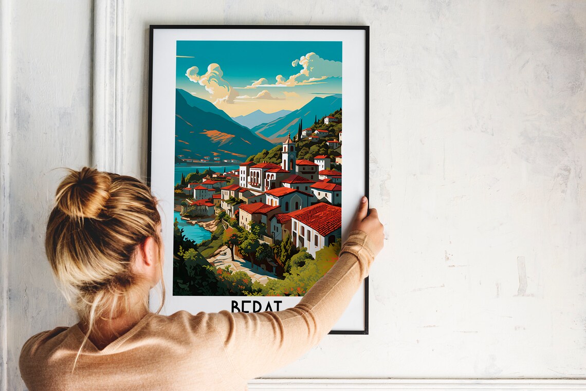 Berat Albania Travel Poster, Balkans Home Decor - Image 2