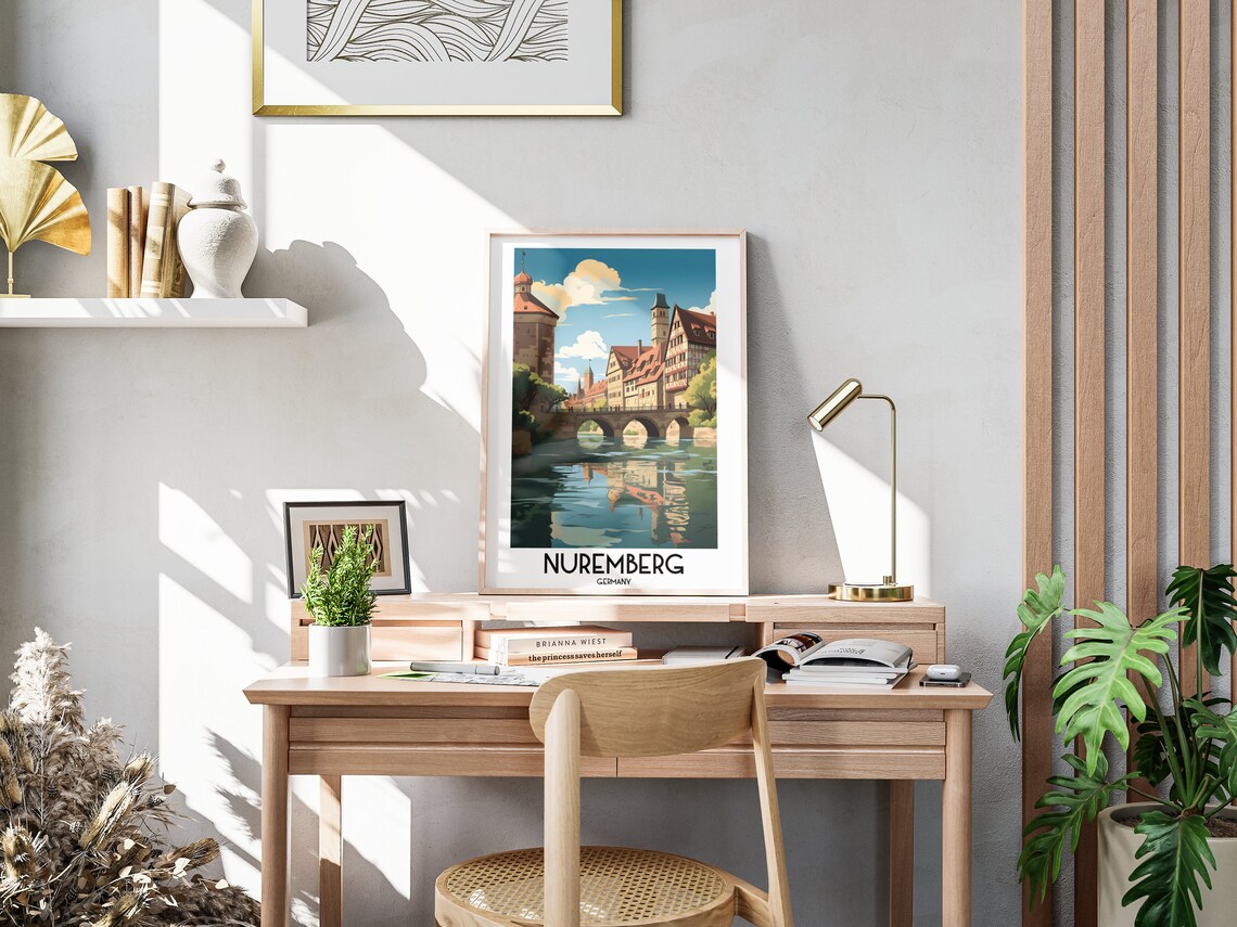 Nuremberg Travel Poster, Germany Europe Wall Art - Image 3