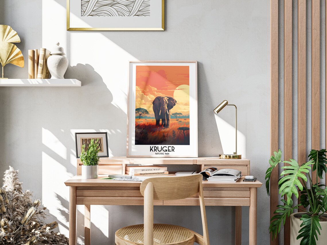 Kruger National Park Handmade South Africa Art Print - Image 3