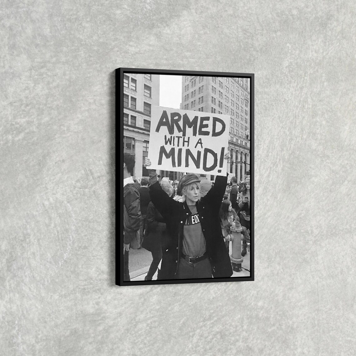 Feminist Wall Art Empowered Women Print Black White