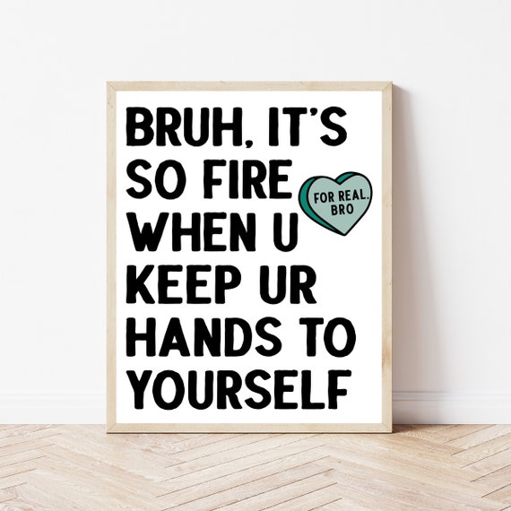 Middle School Classroom Rules Expectations Art Print
