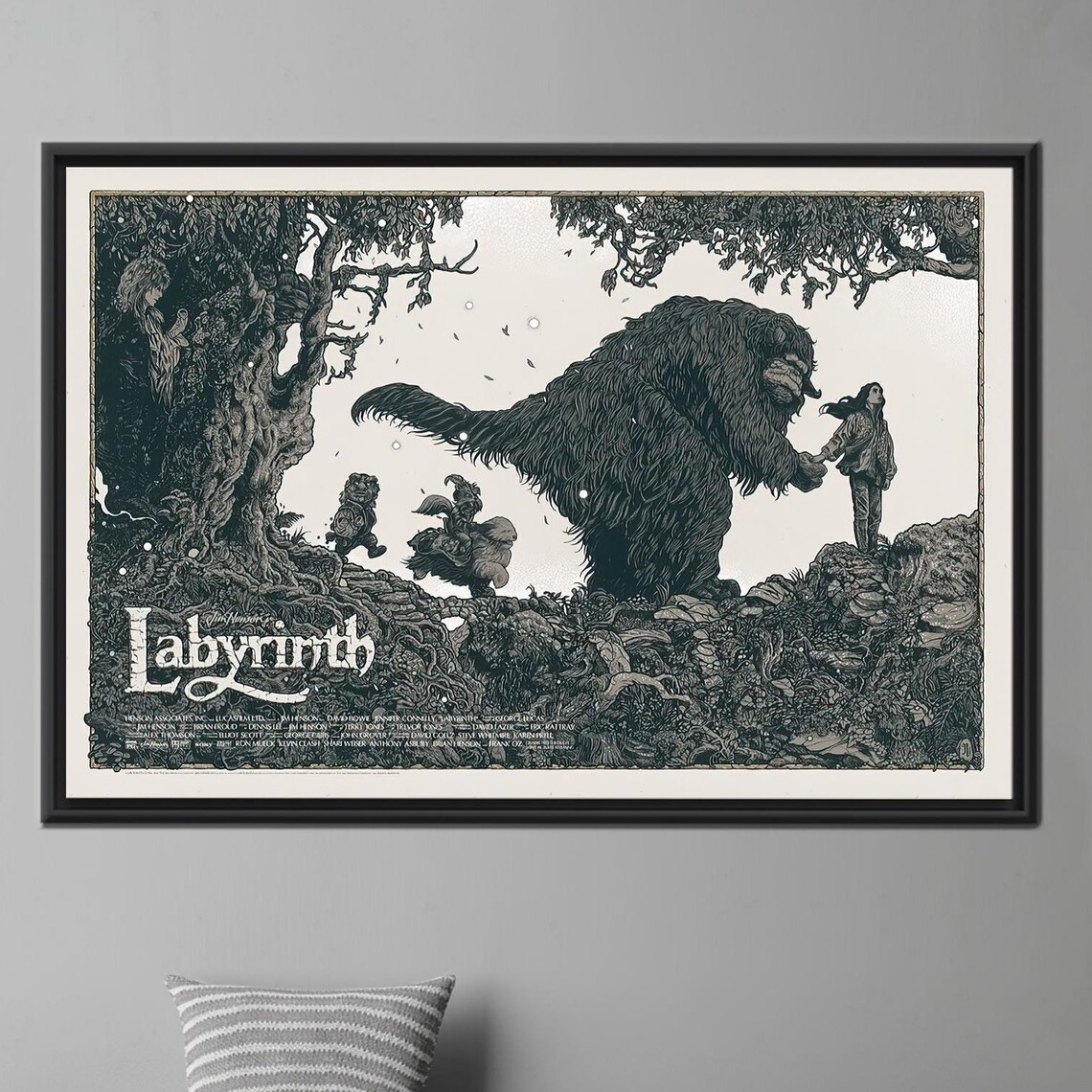 Labyrinth 1986 Nostalgic Vintage Poster Print