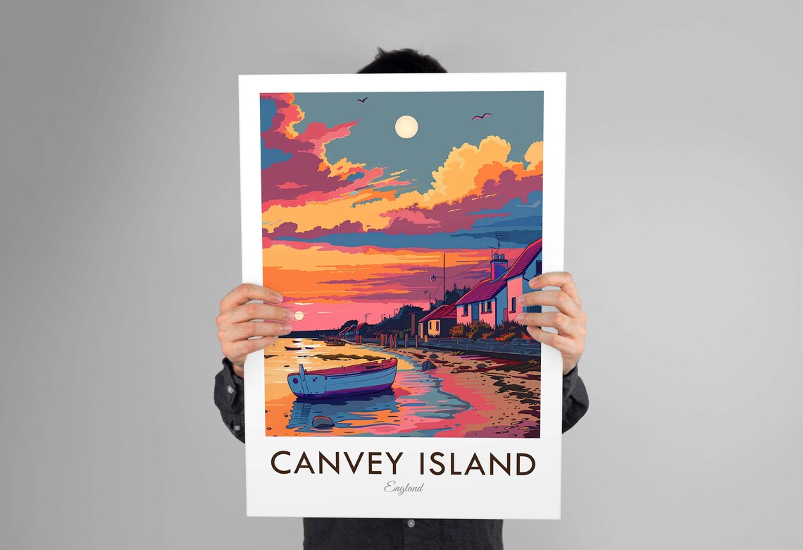 Canvey Island England Vintage Travel Poster - Image 3