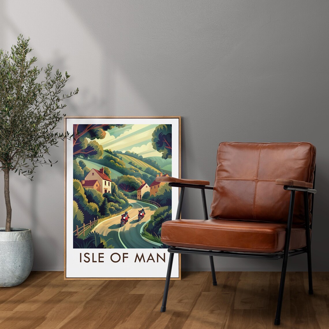 Isle Of Man Vintage Style Travel Poster, Place Decor - Image 2