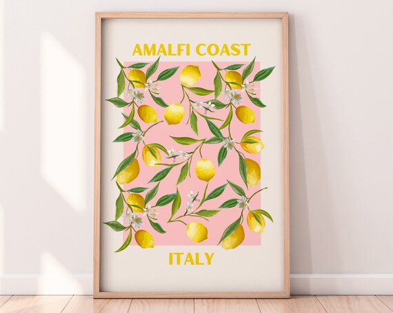 Amalfi Coast Italy Lemons Art Print