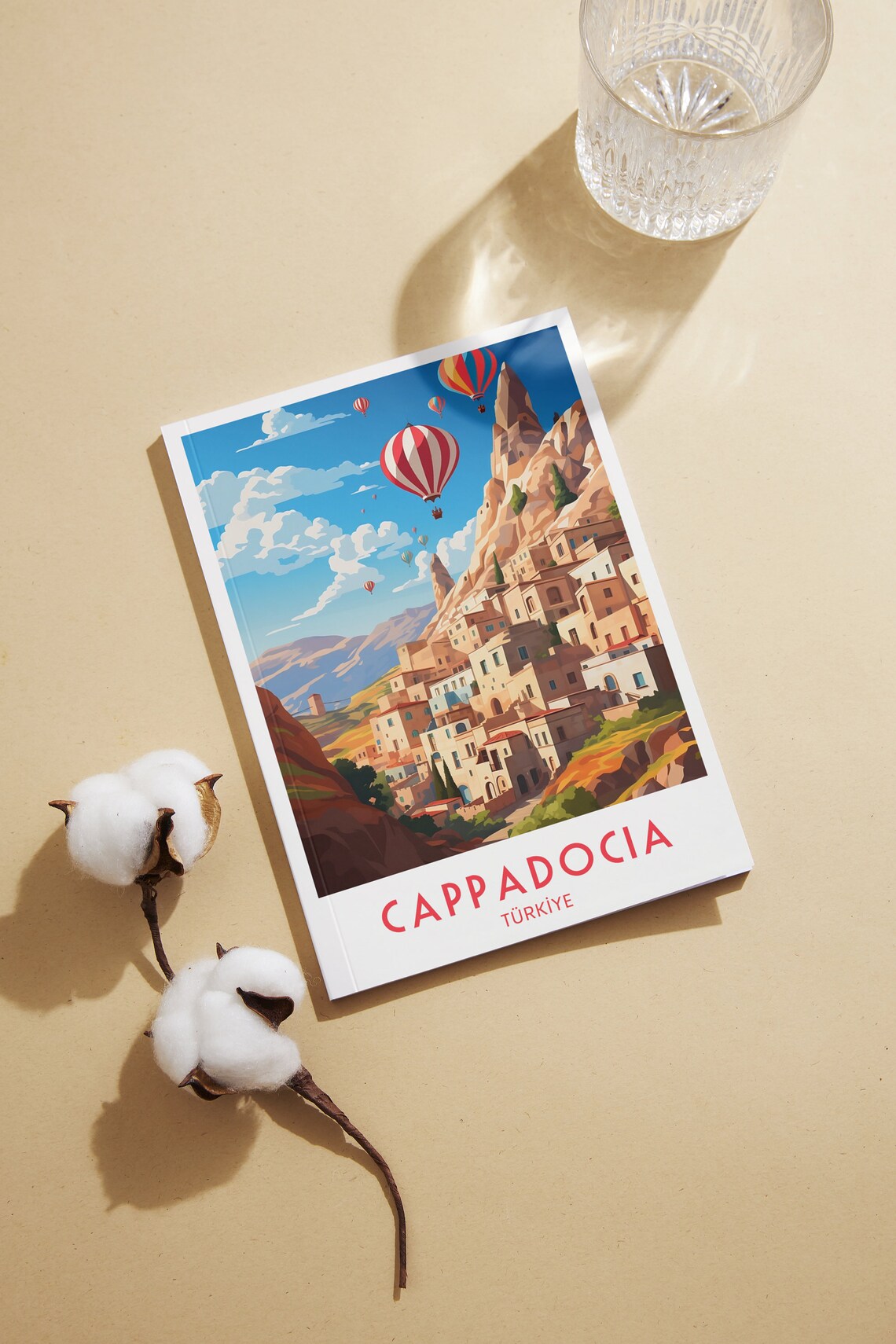 Cappadocia Turkiye Hot Air Balloons Fairy Chimneys Travel Poster - Image 3