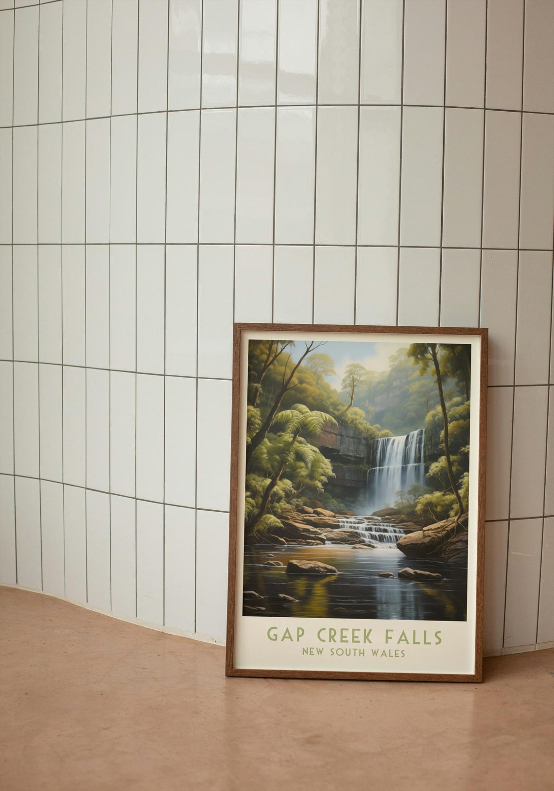 Gap Creek Falls New South Wales Forest Waterfall Travel Poster - Image 4